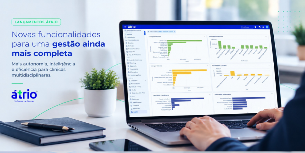 Novidades do Átrio: novas funcionalidades para clínicas multidisciplinares
