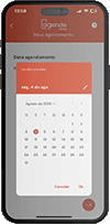 Imagem Mockup de Iphone com agenda Átrio